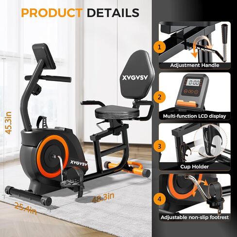 دراجة تمرين راقصة ، دراجة ثابتة راكدة للمنزل ، دراجة راكدة مع قدرة 400 رطل على الوزن الهمس 16 مستويات مقاومة مقاومة مغناطيسية مقعد ومقعد LCD مريح متعدد الوظائف in Kuwait