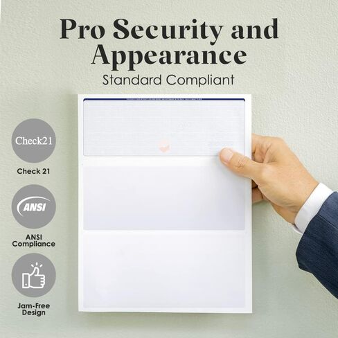 ABC Computer Voucher Checks Compatible w/Quick Books Check on Top, Gold Linen (500 Sheets) in Kuwait