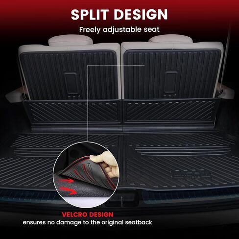 LASFIT Cargo Mat Fits for Mercedes Benz GLS 2025 2024 2023-2020, Custom Fit GLS 450 580 63 AMG,All Weather TPE Cargo Liners,Cargo with Seatback in Saudi Arabia