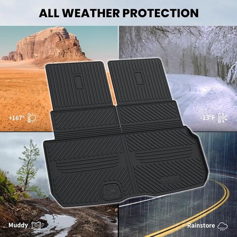 LASFIT Cargo Mat Fits for Mercedes Benz GLS 2025 2024 2023-2020, Custom Fit GLS 450 580 63 AMG,All Weather TPE Cargo Liners,Cargo with Seatback in Saudi Arabia