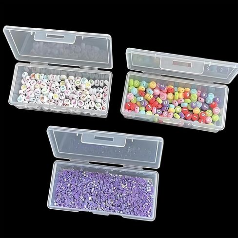 منظمو الخرز الصغيرة المصغرة تخزين حبة Clear-16 PCs صناديق بلاستيكية واضحة لتنظيم الخرز ، مشروع DIY ، أدوات فن الأظافر ، الماس ، لبنات البناء ، العناصر الصغيرة ، مع ملصقات ملصقات الأوراق in Saudi Arabia