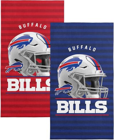 NORTHWEST NFL Buffalo Bills 2-Pack Beach Towel Set, 30" x 60" Each, Standard, Team Colors in Saudi Arabia