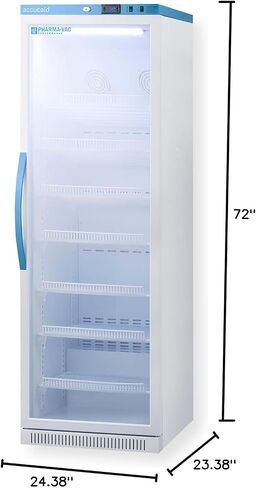 ACCUCOLD ARG15PV456 ثلاجة لقاح مستقيم ؛ شهادة المعايرة المشمولة ؛ سعة 15 قدمًا ؛ الباب الذاتي الضوء الداخلي درجة حرارة قابلة للتعديل إزالة الجليد التلقائي ؛ افتح إنذار الباب in Saudi Arabia