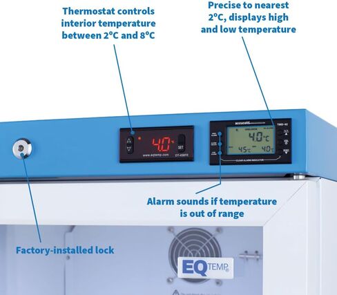 15.53 cu.ft Vaccine Refrigerator, Medical Storage, Healthcare Fridge, Upright White- ACR1601W in Kuwait