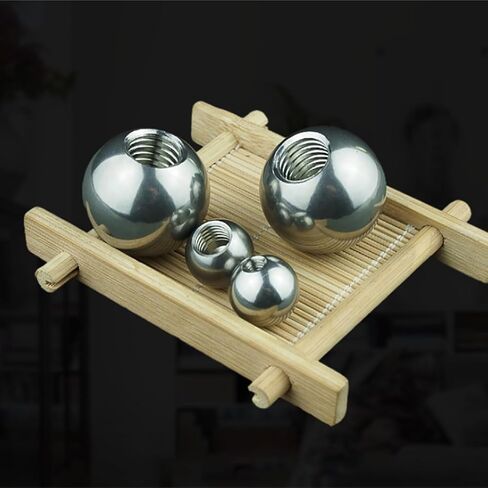 1Pcs M5/6/8 Thread Half Hole Metric Stainless Steel 8 9 10~60mm Drilling Balls Female Thread Blind Hole Smooth Ball Bead(18mmxM6) in Saudi Arabia