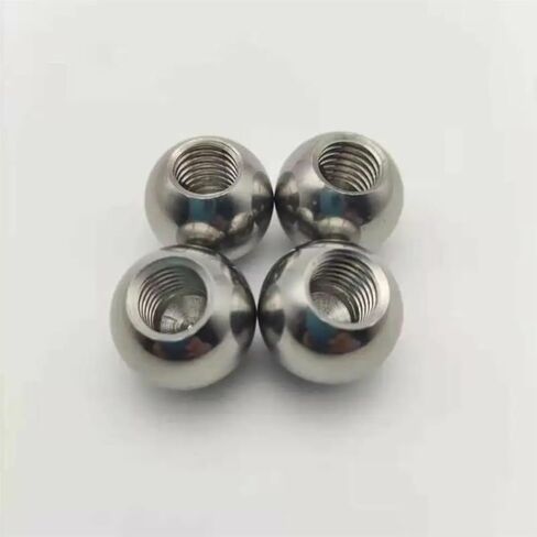 1Pcs M5/6/8 Thread Half Hole Metric Stainless Steel 8 9 10~60mm Drilling Balls Female Thread Blind Hole Smooth Ball Bead(18mmxM6) in Saudi Arabia