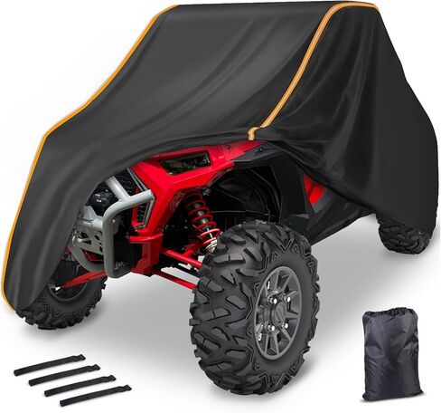 Starknightmt UTV Cover 2-3 مقاعد متضخمة ، تغطية شديدة التحمل متوافقة مع Polaris Ranger RZR General 1000 Talon Zforce Uforce 1000 مع شرائط عاكسة UTV غلاف الطقس الكامل in Saudi Arabia