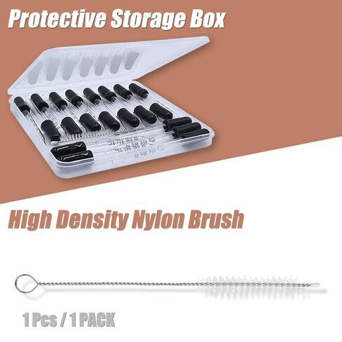 10Pcs Eye Dropper with Storage Case,8 pcs Bent & Straight Tip 1ml Pipette Dropper for Oil with 2 Cleaning Brush, Accurately Dose Pipette for Mixing Paints, Medicine, Crafts, Lab, Pet Feeding, Ear in Kuwait