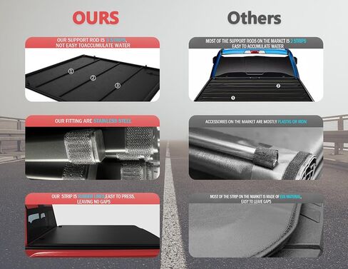 5'8" (69.3") Soft Roll-up Truck Pickup Tonneau Cover Bed Compatible with 2007-2024 Silverado Sierra 1500, 5.8FT in Saudi Arabia