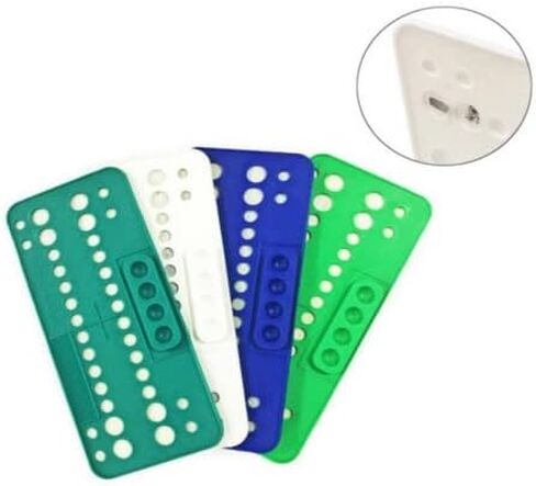Dental Ortho Bracket Trays 25 Pcs Disposable Trays Holder with 4 Mixing Holes (Turquoise) in Kuwait