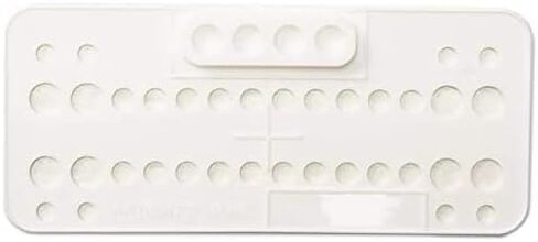 Dental Ortho Bracket Trays 25 Pcs Disposable Trays Holder with 4 Mixing Holes (Turquoise) in Kuwait
