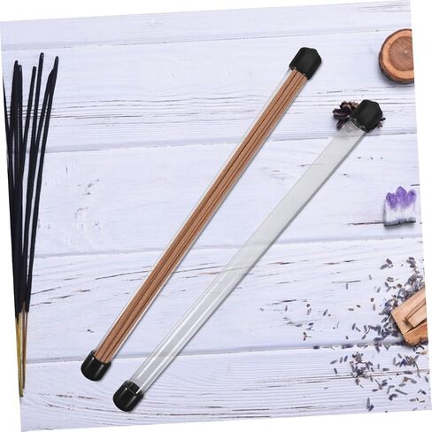 GLEAVI 10pcs Craft Round Tube Plastic Storage Container Diy Bead Round Tube Caps for Experiments Incense in Saudi Arabia