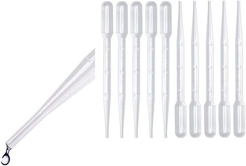 40pcs 3ml النقل البلاستيكي الأنابيب بواسطة VCCGY ، قطار يمكن التخلص منه للفن المائي ، مختبر العلوم ، المصنوع يدوياً (الشفافة -40 ٪) 1 in Saudi Arabia