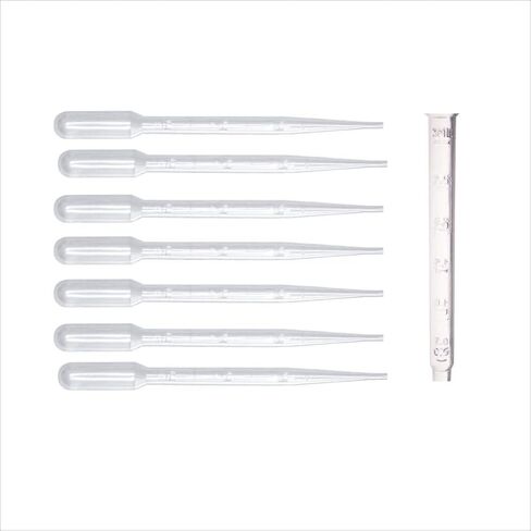 40pcs 3ml النقل البلاستيكي الأنابيب بواسطة VCCGY ، قطار يمكن التخلص منه للفن المائي ، مختبر العلوم ، المصنوع يدوياً (الشفافة -40 ٪) 1 in Saudi Arabia