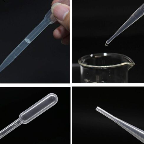 40pcs 3ml النقل البلاستيكي الأنابيب بواسطة VCCGY ، قطار يمكن التخلص منه للفن المائي ، مختبر العلوم ، المصنوع يدوياً (الشفافة -40 ٪) 1 in Saudi Arabia