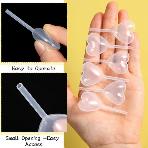 100Pcs 4Ml Heart Style Cupcakes Pipettes, Clear Transfer Liquid Dropper Pipettes, Plastic Pipettes Kitchen Supplies, Injector Mini Pipet for Chocolate, Strawberries Cupcakes, Mini Cakes, Waffles in Kuwait