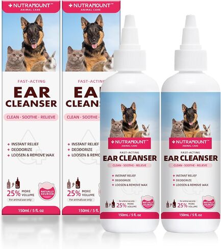 منظف ​​الأذن للكلب ، القط ، الثروة الحيوانية 150 مل/5 Fl.oz Cleanses قناة الأذن يقلل in Saudi Arabia