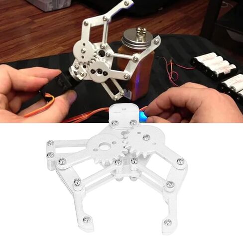 الذراع الميكانيكي الروبوت الصناعي مع مشبك مخلب لـ MG995 Servo - ملحق ذراع ألومنيوم عالي القوة من ألومنيوم in Kuwait