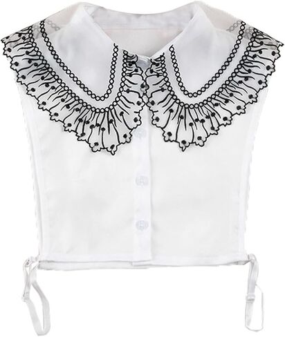 LoudSung Fake Collar Doll Half Shirt Blouse Big False Collar for Women Girls in Saudi Arabia