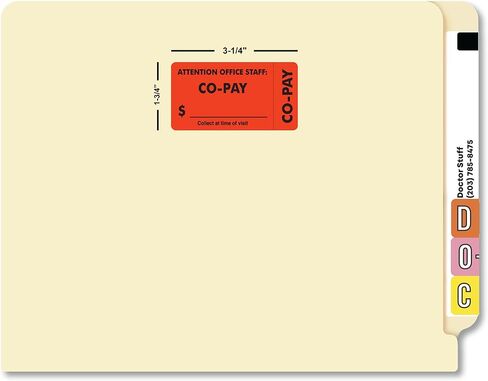 ملصق EOB الأولي ، الأخضر الفلوري ، 1-1/2 "× 7/8" ، لاصق دائم ، أطباء ، ملصقات تنسيق التأمين ، 250 ملصقات/صندوق in Kuwait