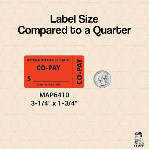 ملصق EOB الأولي ، الأخضر الفلوري ، 1-1/2 "× 7/8" ، لاصق دائم ، أطباء ، ملصقات تنسيق التأمين ، 250 ملصقات/صندوق in Kuwait