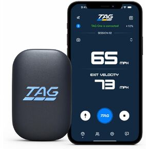 TAG One Sports Radar (120 Ft Range) – AI-Powered Radar Speed Gun with Real-Time Coaching Feedback – Bluetooth Speed Training Device for Baseball, Softball & Golf with App Integration in Saudi Arabia