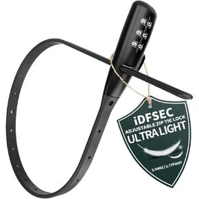 Zip Tie Lock, Adjustable Cable Tie with Stainless Steel Core - Multi-Purpose Cable Lock for Securing Helmets, Bicycles, Skis, Scooters, Café, Gate Door (2/Pack, Black) in Saudi Arabia