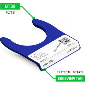 Edgeview CNC Tool Holder Tool Tag - 25-pk Label Organizers (CAT40/HSK63A) in Saudi Arabia