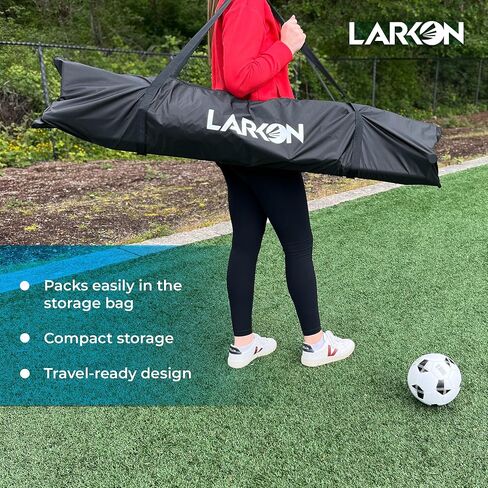 12x6 Ft Kids Soccer Goal for Backyard - Tournament-Style Soccer Net with Galvanized & Rust free Steel Frame, 36 Straps, Stakes & Carry Bag – All-Weather Portable Goal for Kids for Training in Saudi Arabia