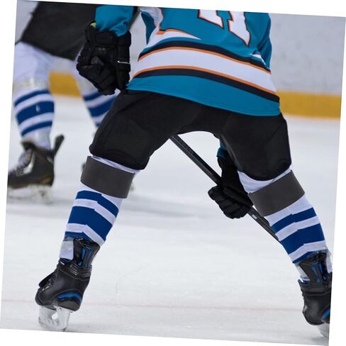 Elastic Hockey Shin Guard Straps Men's Women's Shin Guards Adjustable Fit Anti-Slip Hockey Leg Straps for Sports Lightweight Easy to Use in Saudi Arabia