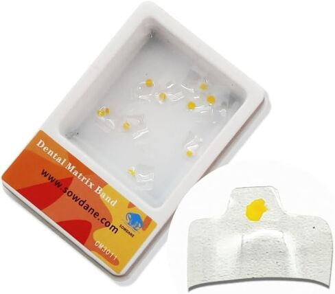 10 pcs/pack dental clear matrix الأمامي الخلفي الملاءمة الحيوية bt المصفوفات الشفافة الأسنان فئة القوس المولي استعادة مثلث أسود (حزمة 1 الفك السفلي الأمامي mesial) in Kuwait