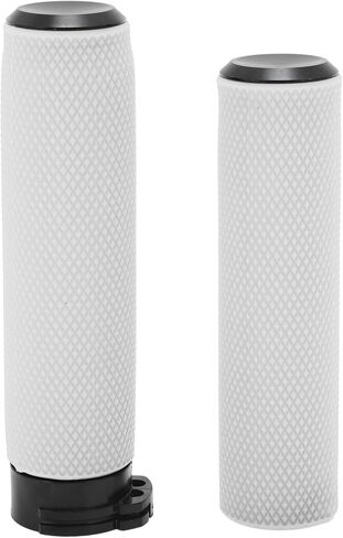 Motoforti 1" 25mm 1.1" 28mm Motorcycle Hand Grips Cover Kit Non Slip TPU Handlebar Grips for Motorcycle Scooter Bicycle ATV White 1 Set in Saudi Arabia
