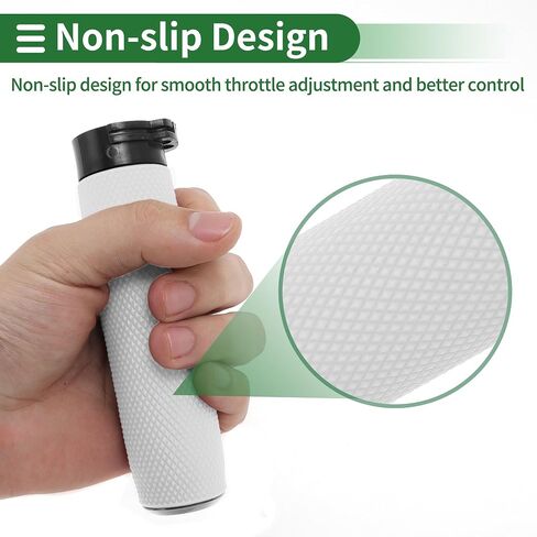Motoforti 1" 25mm 1.1" 28mm Motorcycle Hand Grips Cover Kit Non Slip TPU Handlebar Grips for Motorcycle Scooter Bicycle ATV White 1 Set in Saudi Arabia