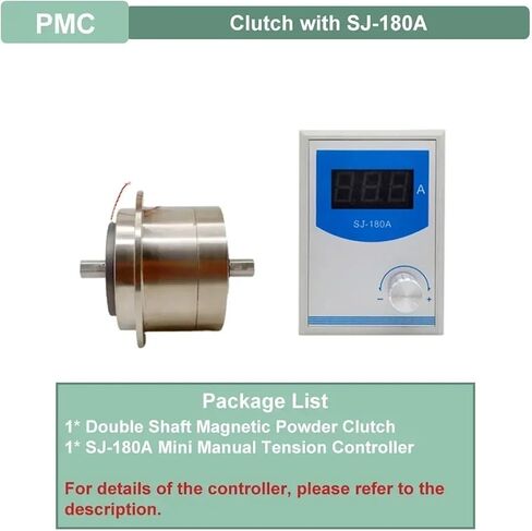 Micro Magnetic Powder Brake Clutch 1800rpm 0.5-10Nm 0.05-1kg Magnetic Particle Clutches(Brake with SJ-180A) in Saudi Arabia