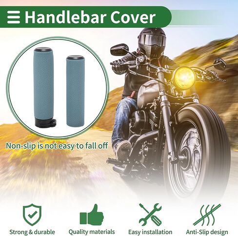 Motoforti 1" 25mm 1.1" 28mm Motorcycle Hand Grips Cover Kit Non Slip TPU Handlebar Grips for Motorcycle Scooter Bicycle ATV White 1 Set in Saudi Arabia