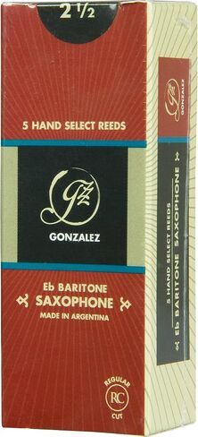 Gonzalez Regular Cut Baritone Saxophone Reeds Strength 2.5 in Saudi Arabia
