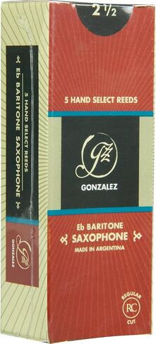 Gonzalez Regular Cut Baritone Saxophone Reeds Strength 2.5 in Saudi Arabia