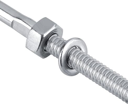10PCS Threaded Tensioner Stud Ends, Stainless Steel Cable Railing End Swage Threaded Terminal Heavy Duty for 1/8in Cable Railing System in Saudi Arabia