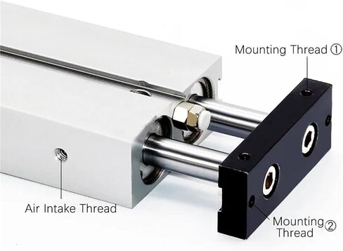 Pneuamtic TN Type Long Stroke 200mm to 500mm Double Rod Pneumatic Piston Air Cylinder TN10x300 16x200 20x400(TN20,Stroke 500mm) in Saudi Arabia
