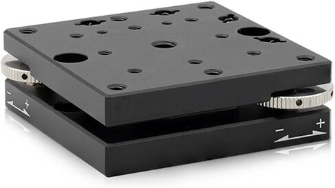 XY-Axis Manual Tilt Stage, Precision Micrometer Adjustable Platform ±2°, Table Size 60×60mm, Horizontal Tilt Swing, for Microscopy & Automation in Saudi Arabia