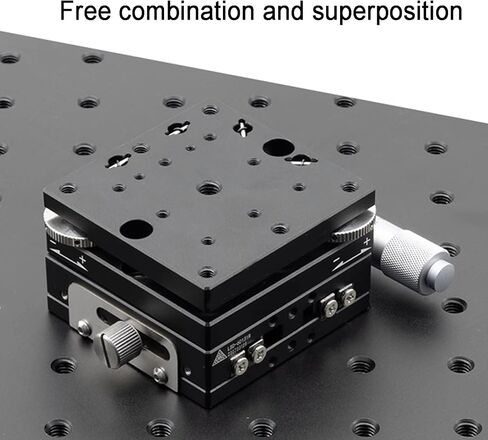 XY-Axis Manual Tilt Stage, Precision Micrometer Adjustable Platform ±2°, Table Size 60×60mm, Horizontal Tilt Swing, for Microscopy & Automation in Saudi Arabia