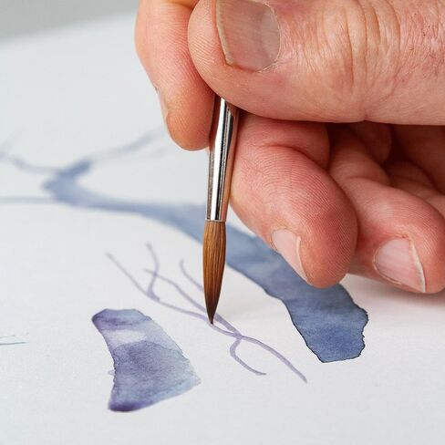 Da Vinci Watercolor Series 35 Maestro Paint Brush ، Round Taper Kolinsky Red Sable ، Size 6 (35-06) in Saudi Arabia