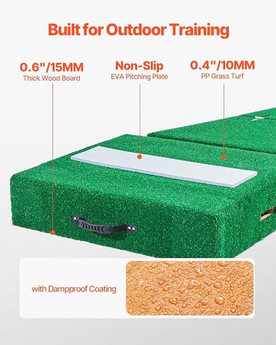 تلة نغمة Vevor ، Mound Portable Baseball's Pitcher ، 77 في Iindoor في الهواء الطلق في الهواء in Saudi Arabia