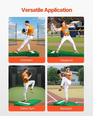 تلة نغمة Vevor ، Mound Portable Baseball's Pitcher ، 77 في Iindoor في الهواء الطلق في الهواء in Saudi Arabia