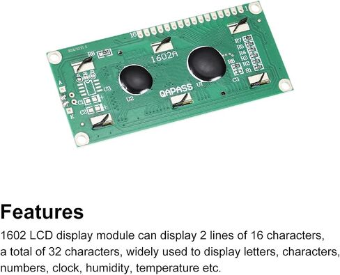 Meccanixity 3pcs LCD 1602 Display Module 3.3v ، شاشة العرض الأزرق الإضاءة الخلفية 16x2 محول واجهة وحدة LCD in Saudi Arabia