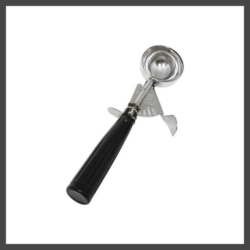 FSE SLDS030 Disher, 1 oz., #30, Thumb Press, 18/8 Stainless Steel, Black, NSF in Saudi Arabia