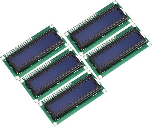 Meccanixity 3pcs LCD 1602 Display Module 3.3v ، شاشة العرض الأزرق الإضاءة الخلفية 16x2 محول واجهة وحدة LCD in Saudi Arabia