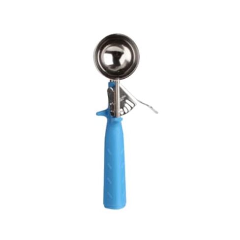 FSE SLDS216P Disher ، Size-16 ، 2 أوقية ، وعاء مستدير ، نمط الإبهام ، مقبض ذو لون واحد ، 18/8 من الفولاذ المقاوم للصدأ ، الأزرق ، NSF in Saudi Arabia