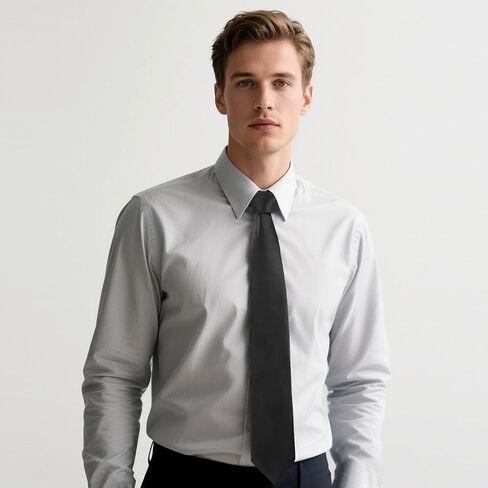 Landisun Mens Tie Solid Necktie 3.15 "(8 سم) علاقات رسمية للرجال in Kuwait