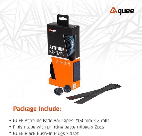 Attitude Fade Road Bike Handlebar Tape with Shock-Absorbing EVA Foam & Eco-Friendly TPU, Anti-Slip Cycling Bar Tape for Enhanced Grip and a Comfortable Ride (2 Rolls) (Fading Blue) in Kuwait